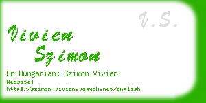 vivien szimon business card